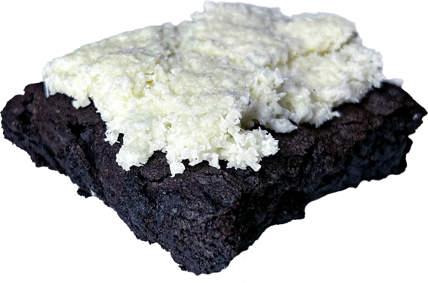 Coconut Ice brownie